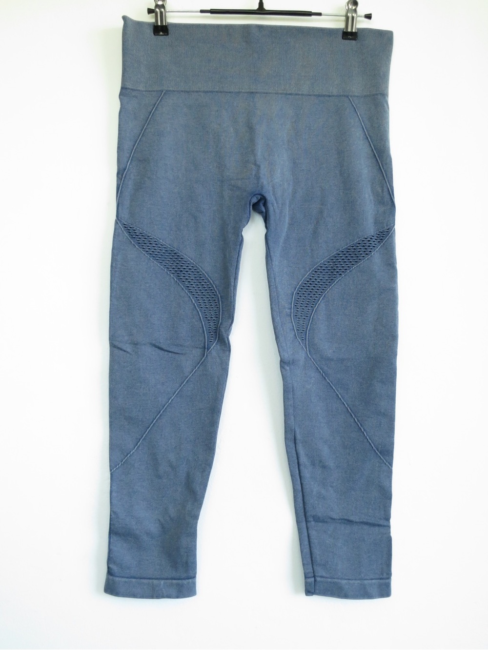 Seam-Detail Slate Blue Active Leggings